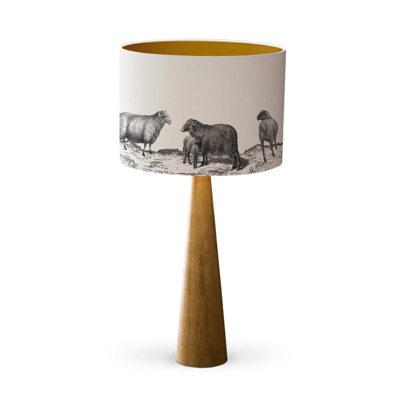 Jumping Sheep Large Drum Lampshade image 6