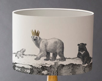Better go in disguise - Large  Bears Drum Lampshade