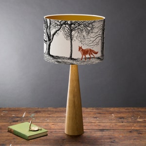 Foxes Small Drum Lampshade image 3