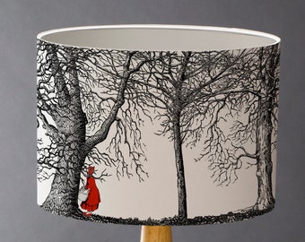 Red Riding Hood Medium Fairytale Drum Lampshade