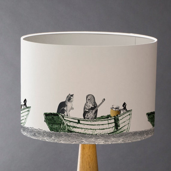 Owl & Pussycat - Medium Drum Lampshade