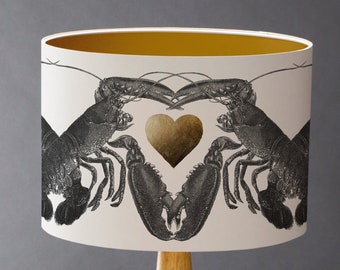 Lobster Love! - Small   Drum Lampshade