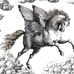 Pegasus in Clouds Drum Lampshade Medium image 6