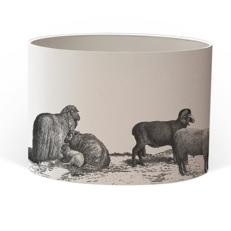 Jumping Sheep Large Drum Lampshade image 4