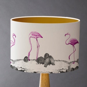 Flamingos - Small Alice in Wonderland Drum Lampshade
