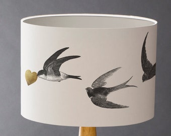 Airmail! - Large  Swallows Drum Lampshade