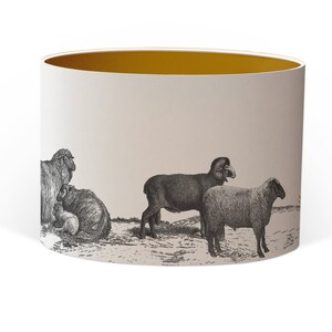 Jumping Sheep Large Drum Lampshade image 5