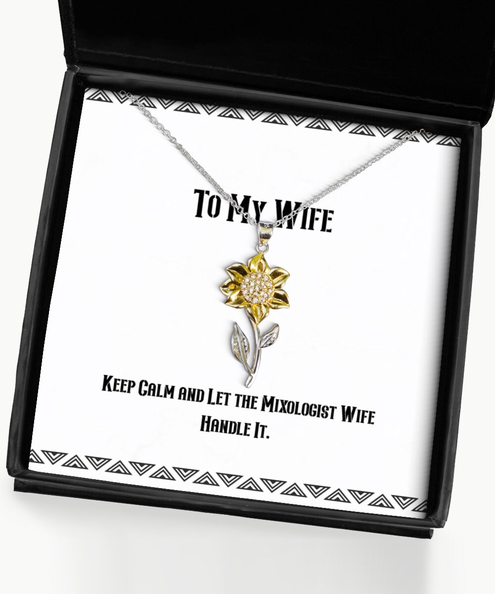 Inappropriate Wife Sunflower Pendant 