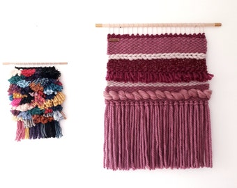 Woven wall hanging ( Wall decor ) - pink/purple