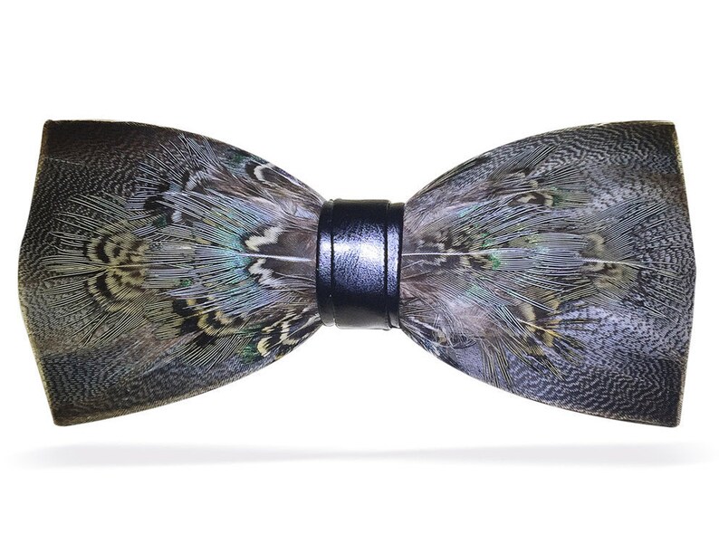 Real Feathers Handmade Bowtie Unique Bow Tie - Etsy