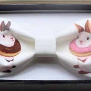 Designer's Handmade Bunny rabbit Bowtie Bow tie