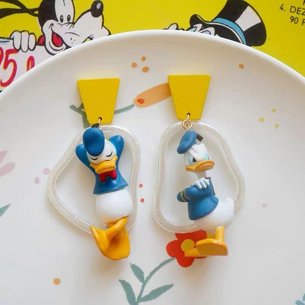 Boucles d'oreilles Donald Duck