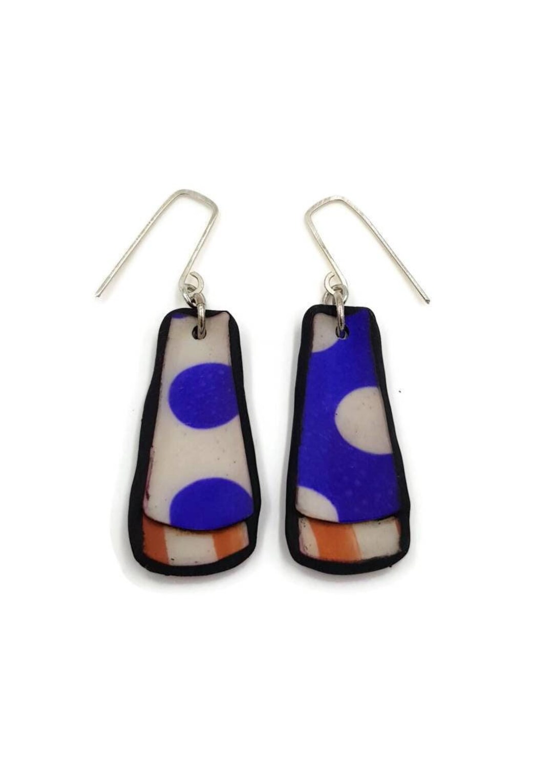 Polymer Clay Colorful Earrings Modern Polymer Clay Earrings Etsy