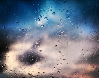 Rain Drops Falling on Window