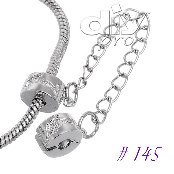 Chain Charm Clasps Silver Plated for Charm Bracelets Making Etsy