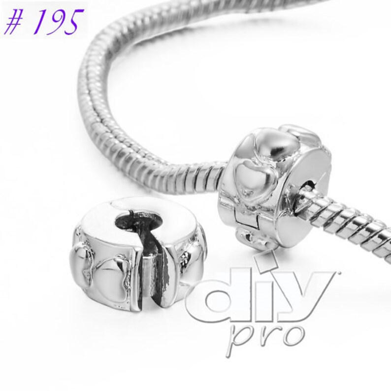 Charm Clasps Silver Plated for Charm Bracelets Making Premium Etsy