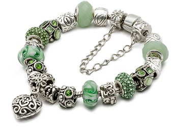 Perle di vetro di Murano miste 20 x 20 mm - 15 pezzi 1 filo, componenti per braccialetti, componenti per gioielli in perline di vetro lavorato a lume -nw - Italia