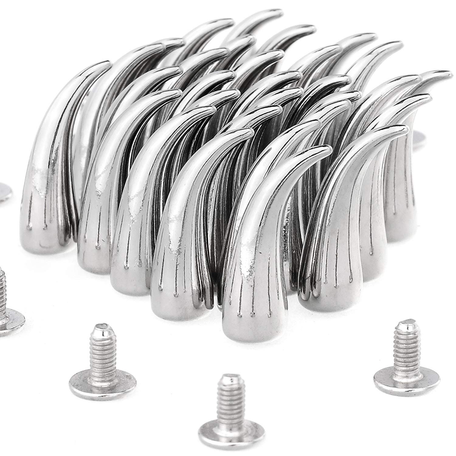 Plata y Gunmetal Negro 110pcs Tornillo gigante detrás Metal Etsy