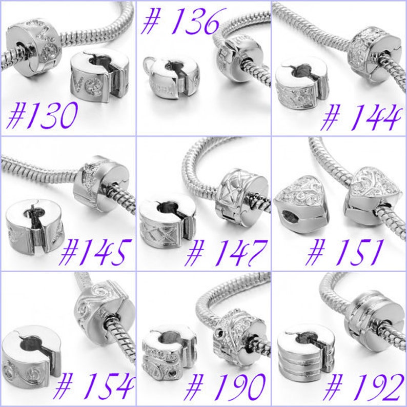 Charm Clasps Silver Plated for Charm Bracelets Making Premium Etsy