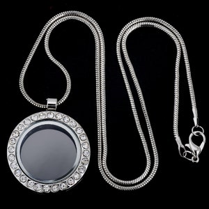 Silver Living Memory Locket Necklace 20