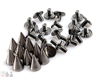 SPIKE 3 PIN ビンディング Amazon.com: 30PCS 40MM Spike and Studs Silver Cone Spikes