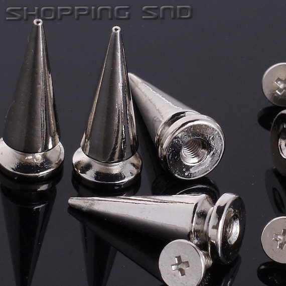 Long Spike Studs Silver