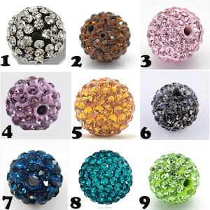 12mm Disco Balls Beads Clay Czech Crystal Pave Premium Quality Free shipping - AAA Grade