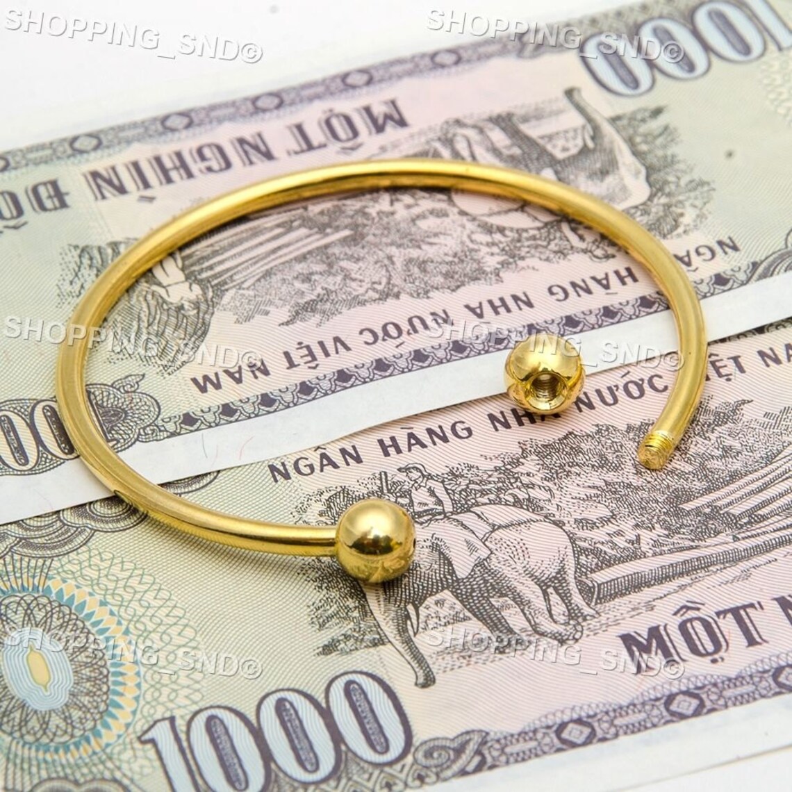 Gold Bangle Bracelet Screw Ball Cuff Fit Charm Beads Jewelry Etsy