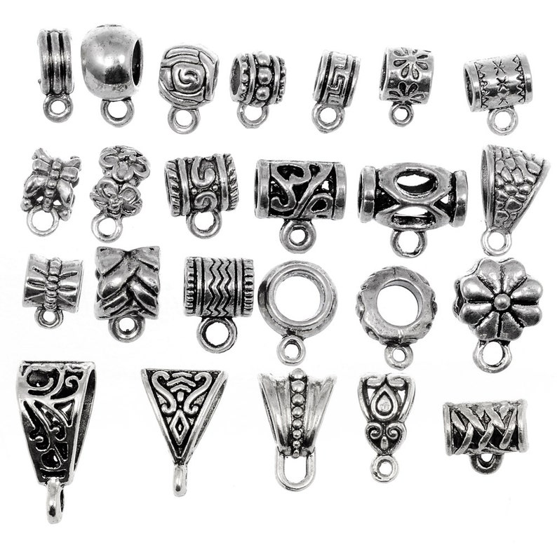 Bails Connectors for Charms Bail Beads for Pendants 24 - Etsy