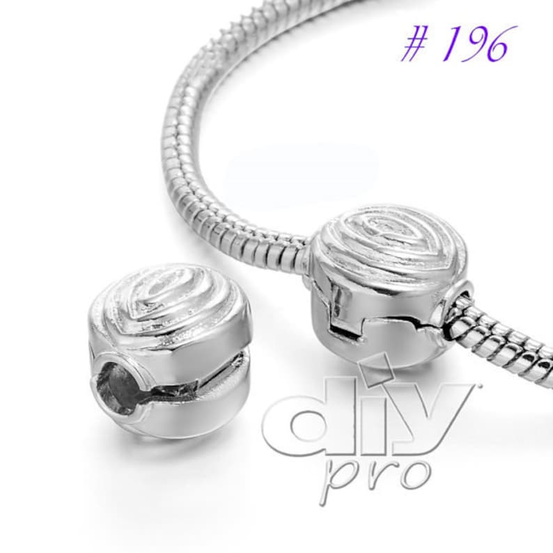 Charm Clasps Silver Plated for Charm Bracelets Making Premium Etsy