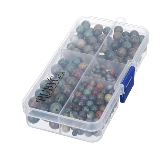 Perline Di Agata Indiana Naturale Perline Pietre Dure / Indiano Perline Pietra Quarzo / 1 Fila, Organizer Box 4mm 6mm 8mm 10mm - Italia - Foto 3