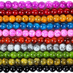Glaspärlor Runda Lösa Högkvalitativa 4 mm/ 6 mm/ 8 mm/ /10 mm/ 12 mm/ 14 mm (2 strängar) Fri frakt över hela världen #SJB