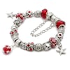 RUBYCA Big Hole Large Czech Crystal Charm Beads Fit European Charm Bracelet (20pcs, Yellow, 15mm