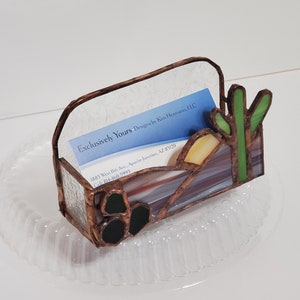 Business Card Holders-Stained Glass Designs-Handmade-Great Gift!