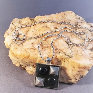 Mosaic Necklaces-Silver Tone Square Tile Pendant Designs-Artisan Beads, Charms, Glass Tiles-Great Gift for Any Occasion!