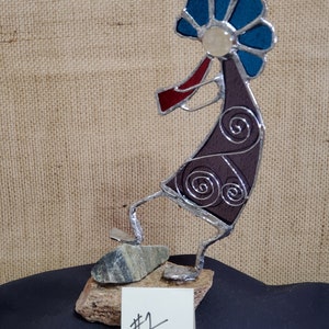 Stained Glass Kokopelli Statues-Southwest Decor-The ultimate AZ keepsake