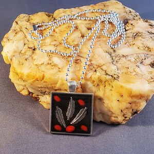 Mosaic Necklaces-Silver Tone Squared Tile Pendant Designs-Artisan Beads, Charms, Glass Tiles-Great Gift for Any Occasion!
