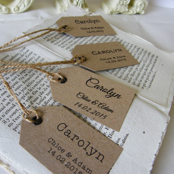 Wedding Name Tags Etsy UK