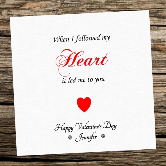 personalised valentines cards for him