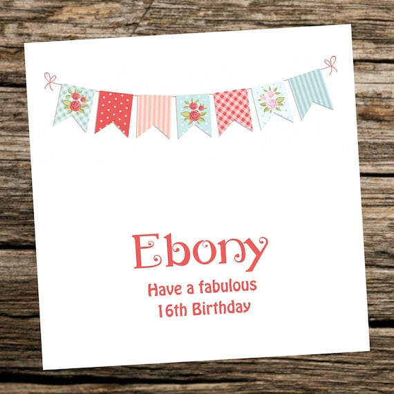 Personalised A5 40th Birthday Card Rose Gold Sister,Auntie,Friend,Mum,Daughter