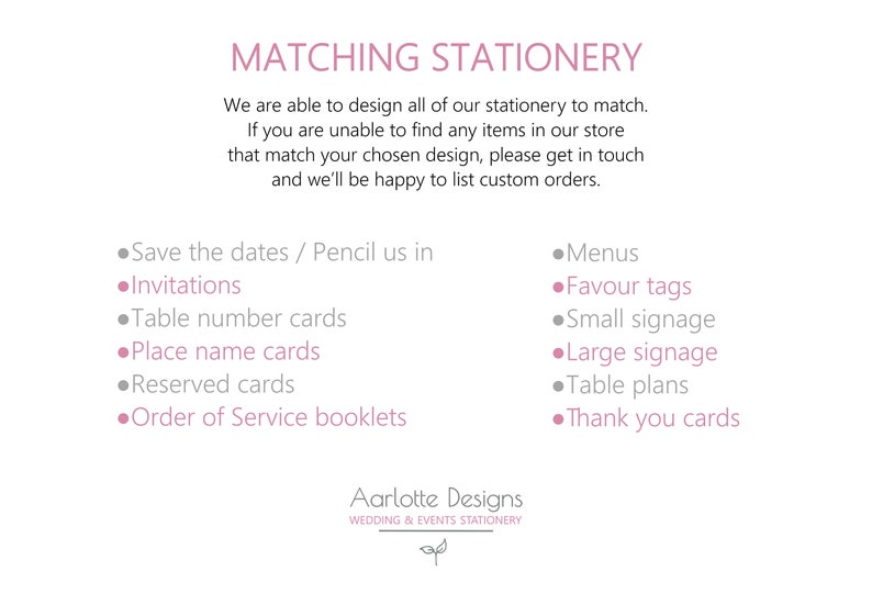 DIY Printed Wedding Table Seating Plan Chart Cards and Headers Simple Modern 203 image 6