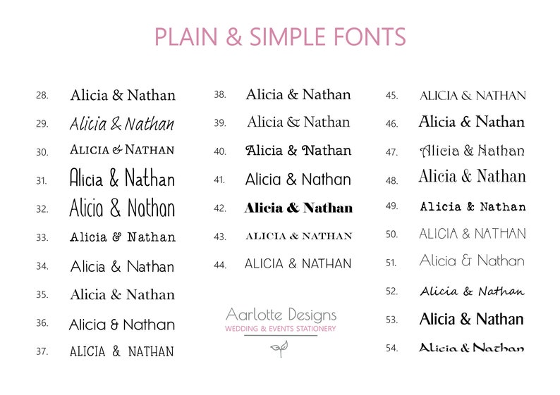 DIY Printed Wedding Table Seating Plan Chart Cards and Headers Simple Modern 203 image 5