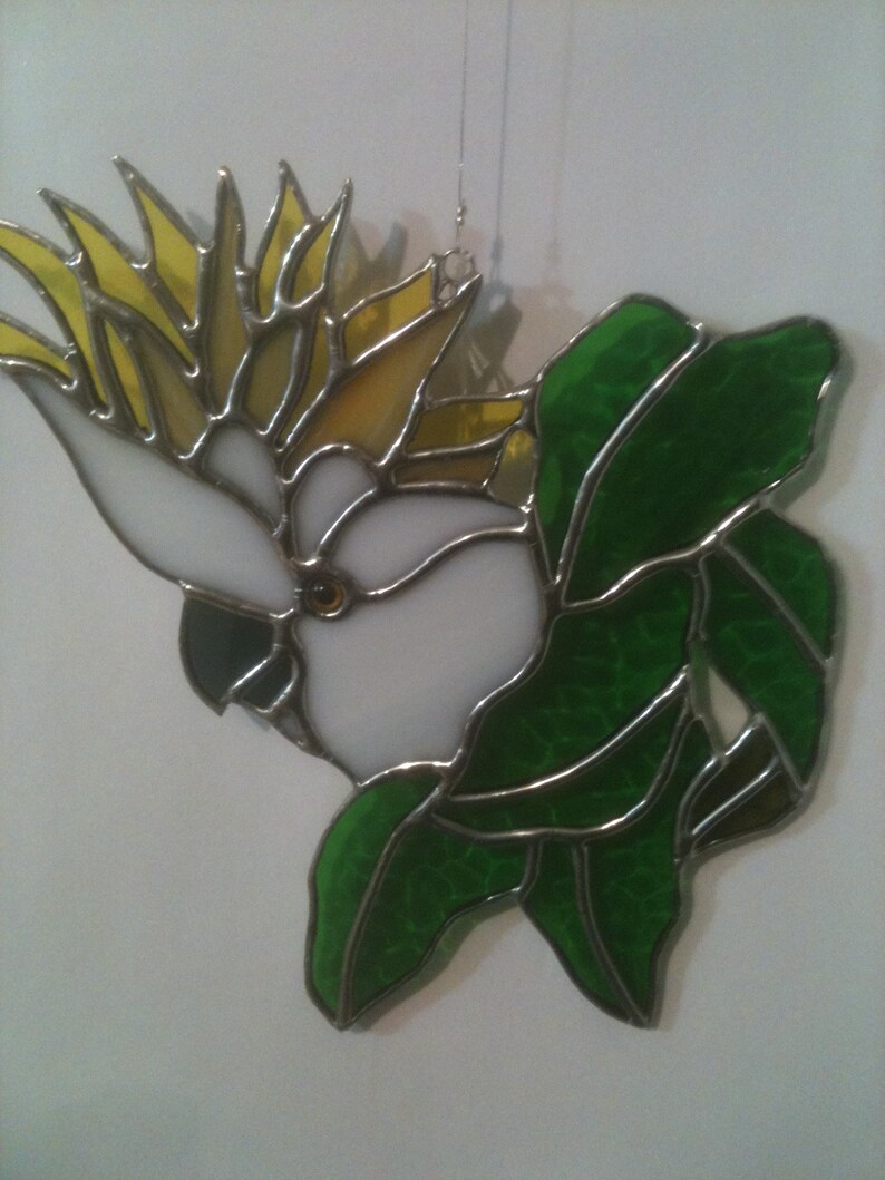 Birds of Australia Stained Glass Suncatchers. Sulphur Crested Etsy