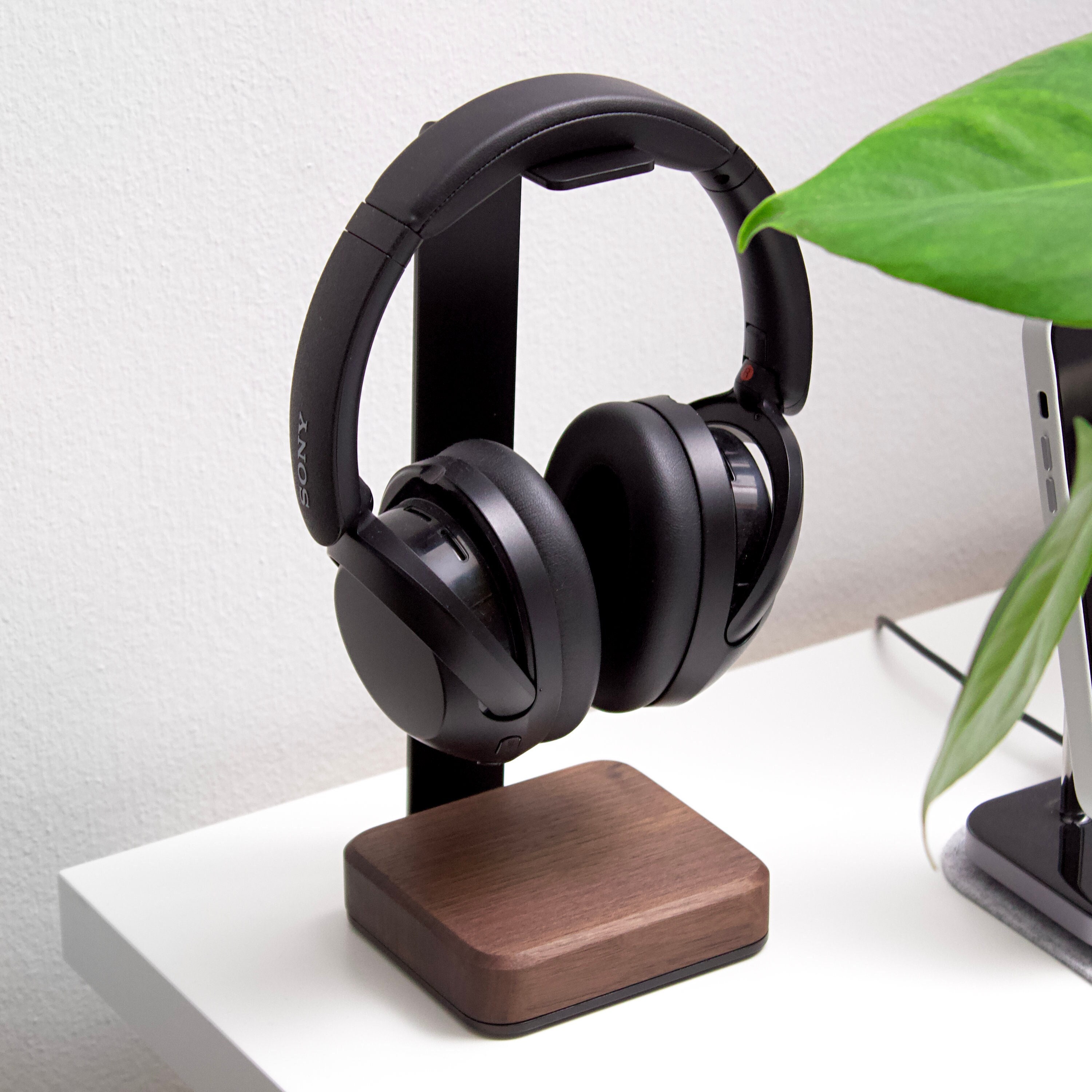 Universal Headphone Stand Wooden Headphone Stand Brass Creative Black  Walnut Headphone Shelf Bracket Headset Headphone Holder Earphone Rack  Headset
