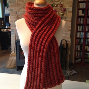 ribbed scarf, chunky scarf, winter scarf women, bulky scarf, fringe scarf, Cozy Elegance: Hand-Knit Ribbed Scarf for Stylish Winter Warmth