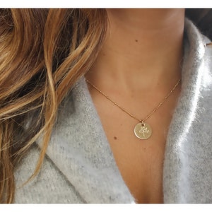 Gold Baum des Lebens Halskette • 14K Gold Filled Satelliten Kettenhalskette • Goldkette Baum des Lebens Anhänger • Stammbaum Halskette • B172