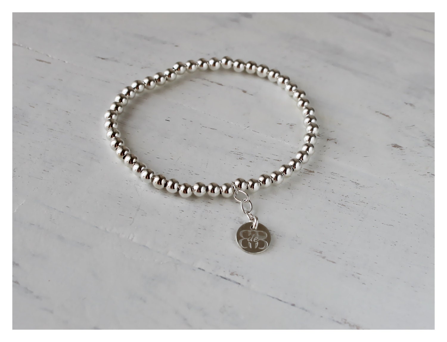 Gold Bead Bracelet Gold Filled Ball Bead Bracelet Round Etsy