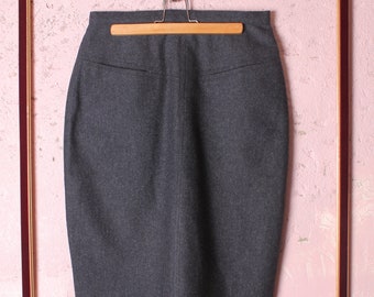 Cacharel skirt in pure grey new wool (SS)