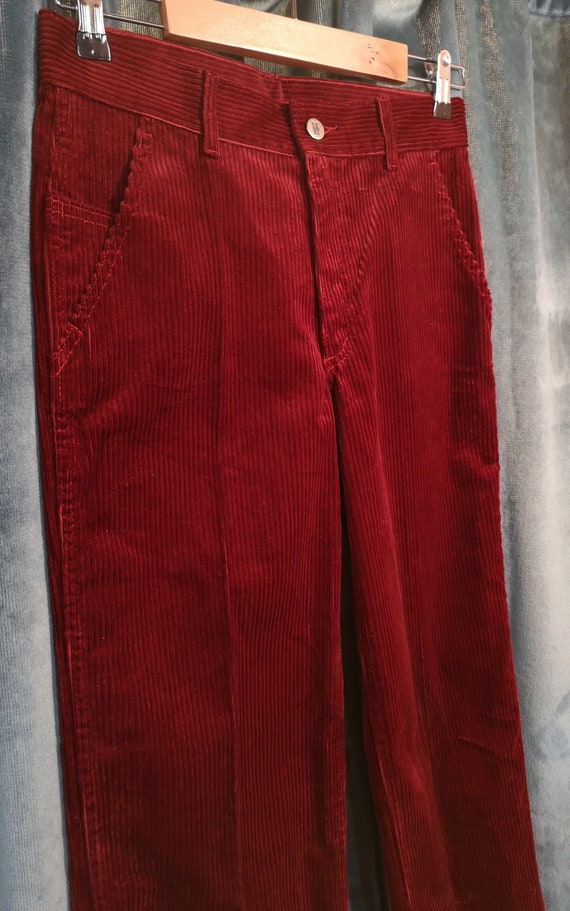 New Man 80's burgundy corduroy pants (TXS/S)  - image 3