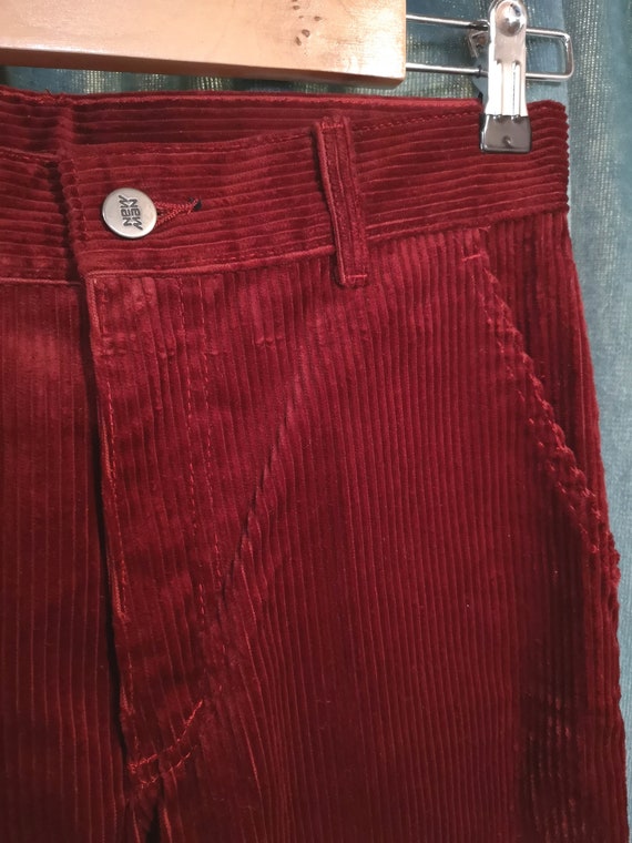 New Man 80's burgundy corduroy pants (TXS/S)  - image 4